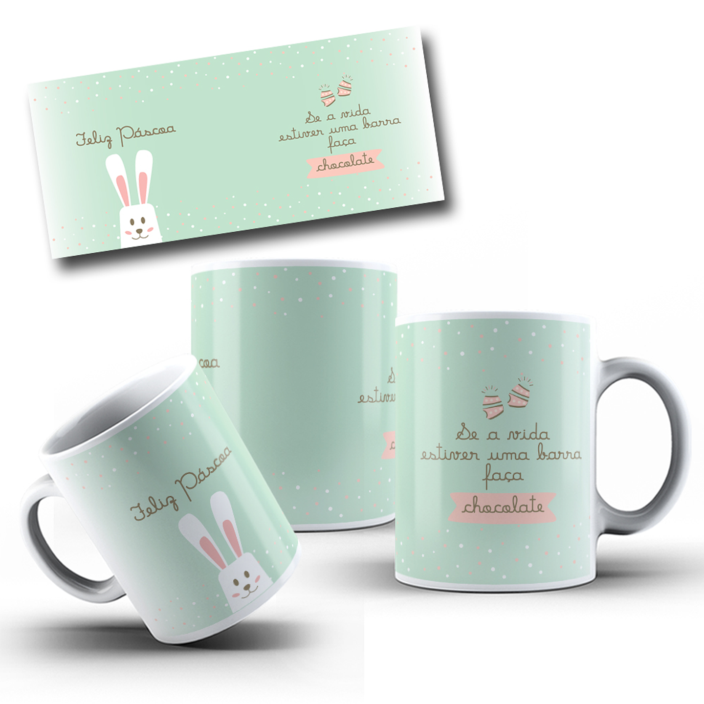 9 Artes para Caneca Páscoa Arquivo em Jpg 5