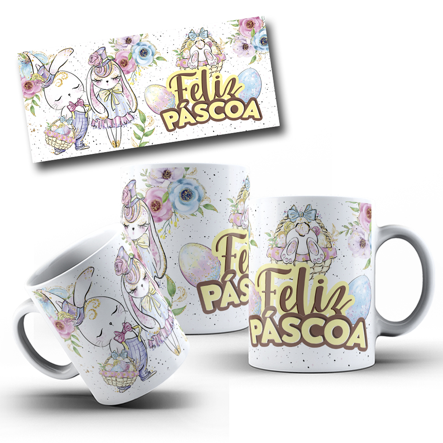 9 Artes para Caneca Páscoa Arquivo em Jpg 8