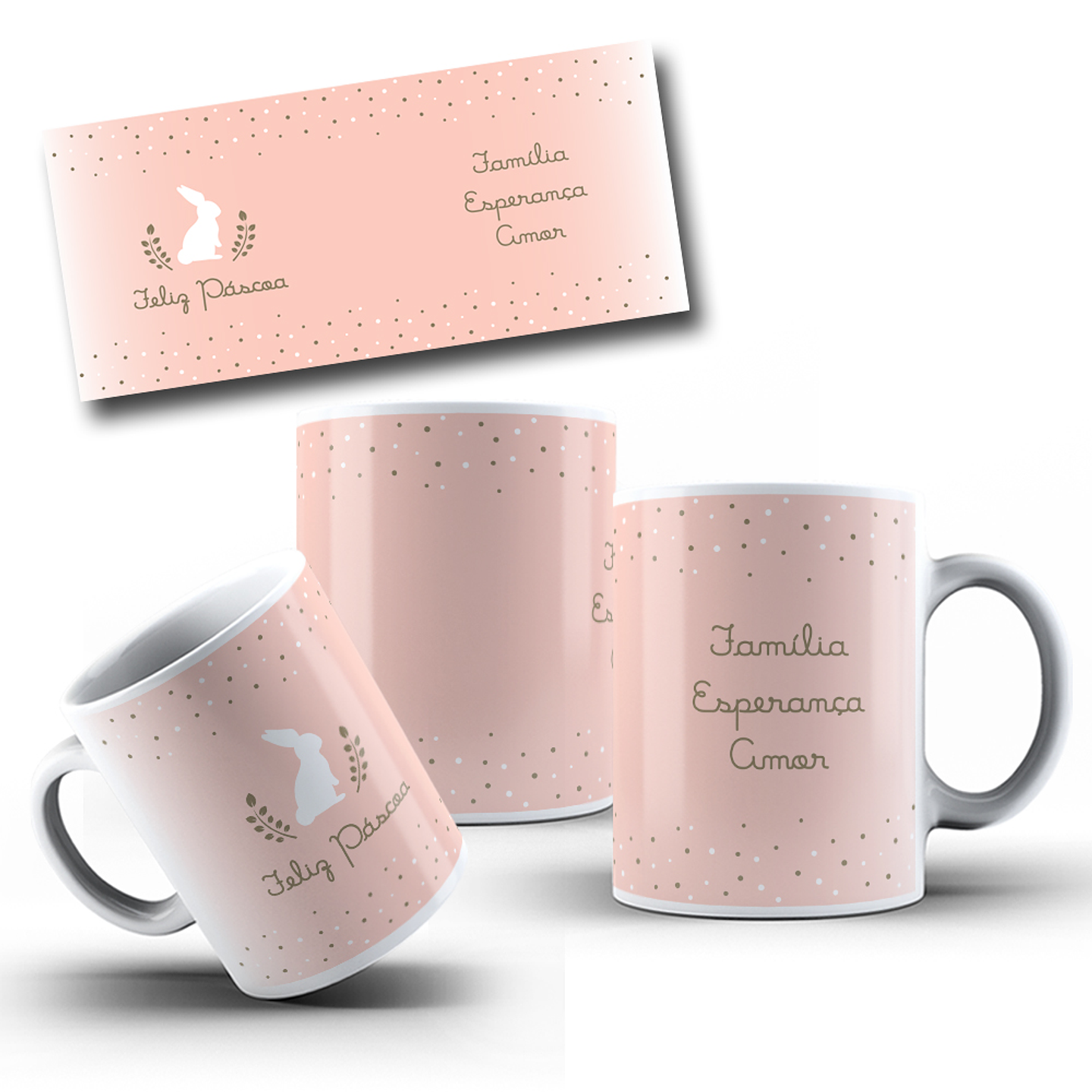 9 Artes para Caneca Páscoa Arquivo em Jpg 9