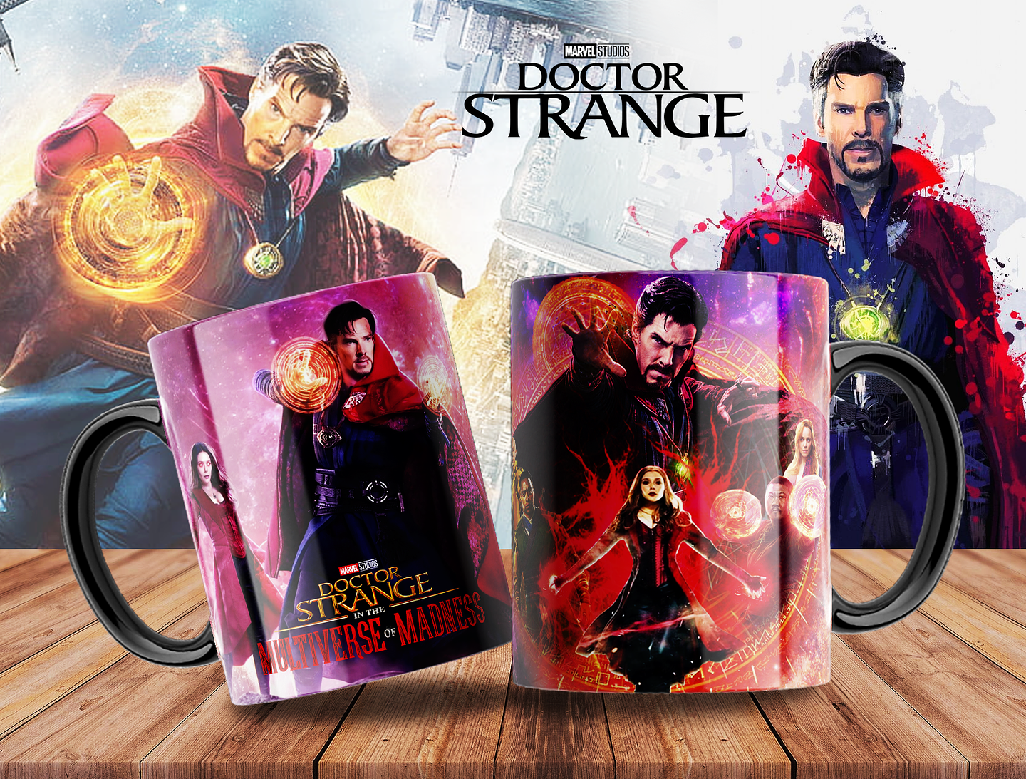 10 Artes para Caneca Doctor Stranger Arquivo Editável 3