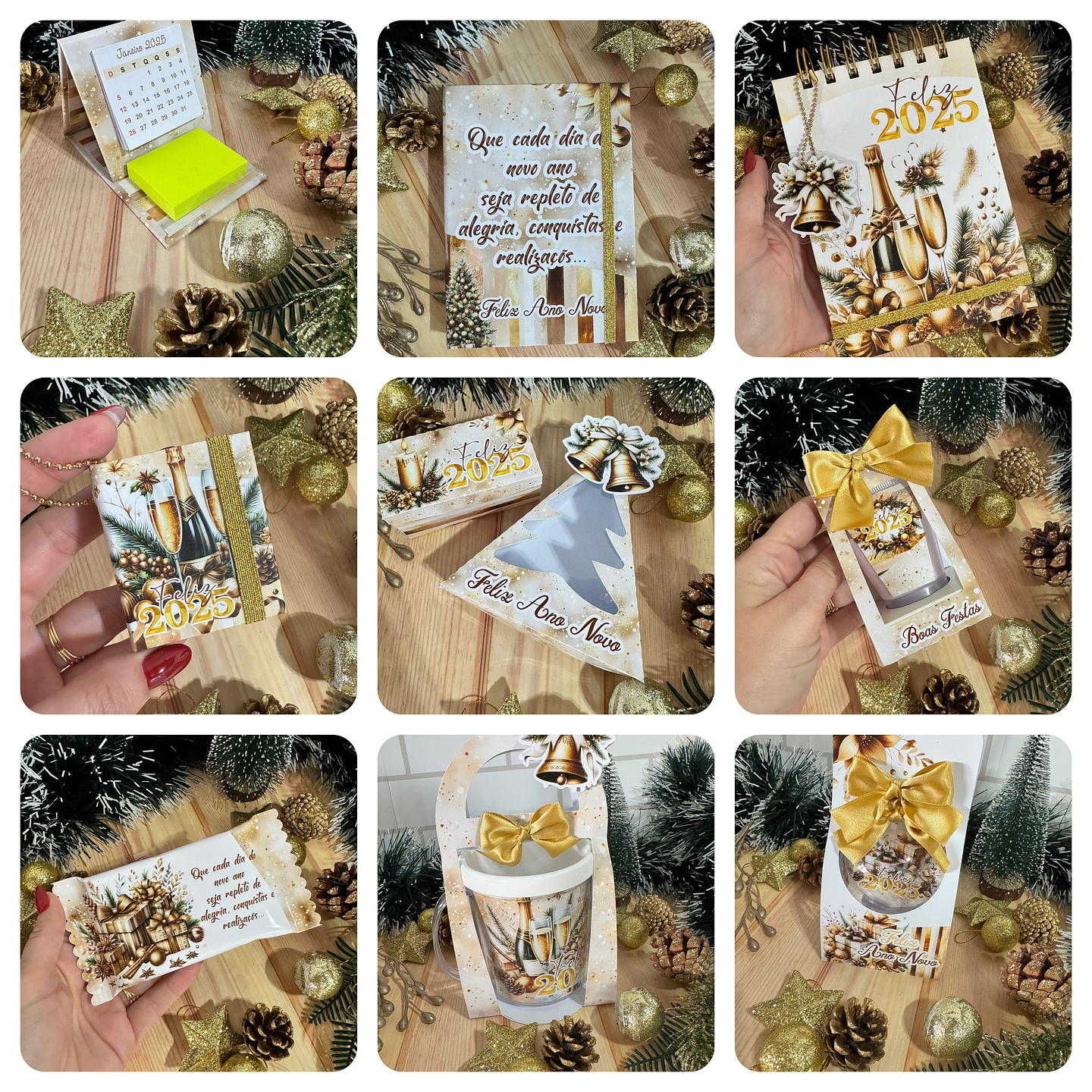 Arquivos de Corte Mimos Prontos Natal Dourado em Pdf   1