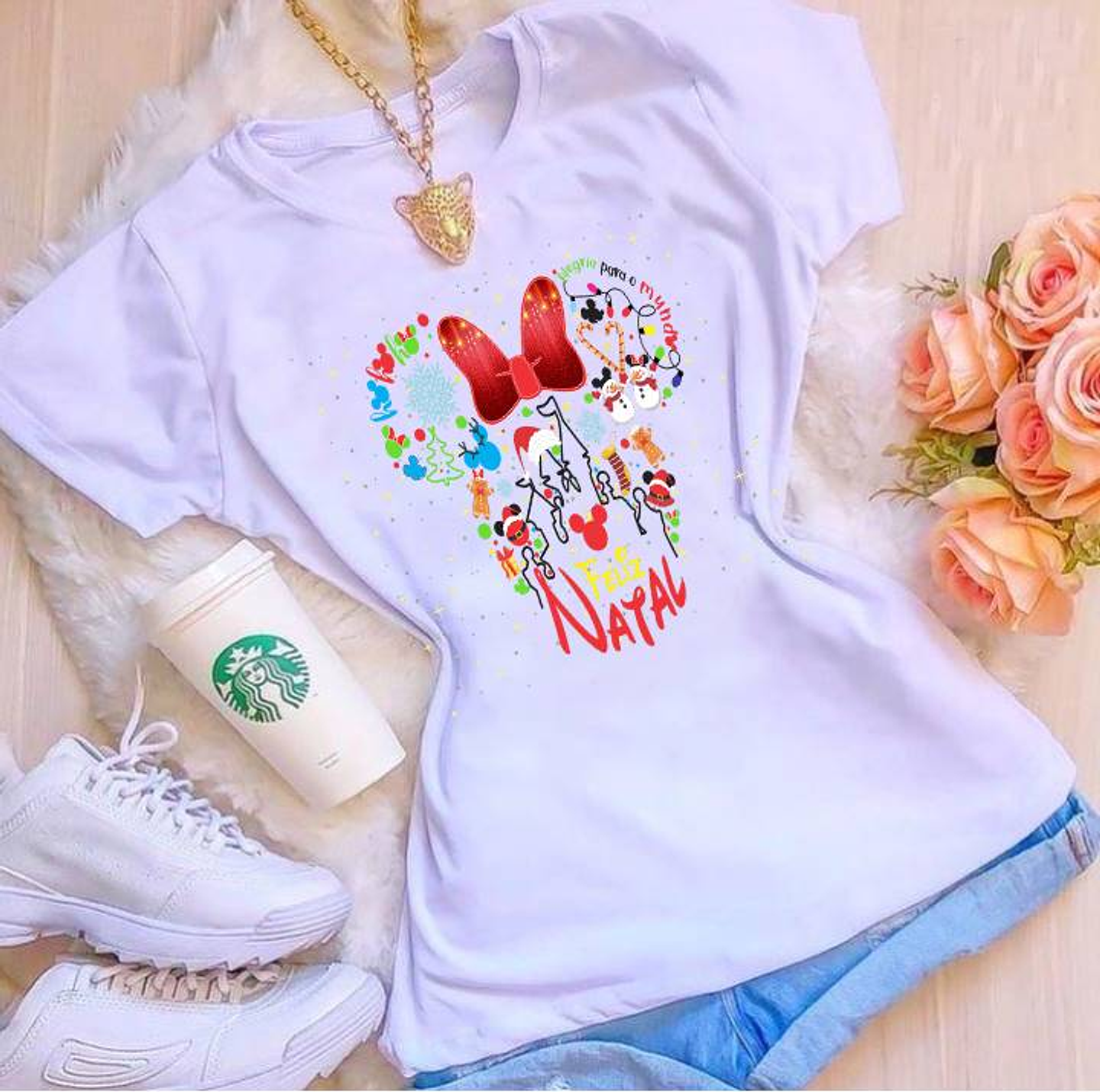 10 Artes para Caneca e Camisa Natal Mickey e Minnie Arquivo Editável  10