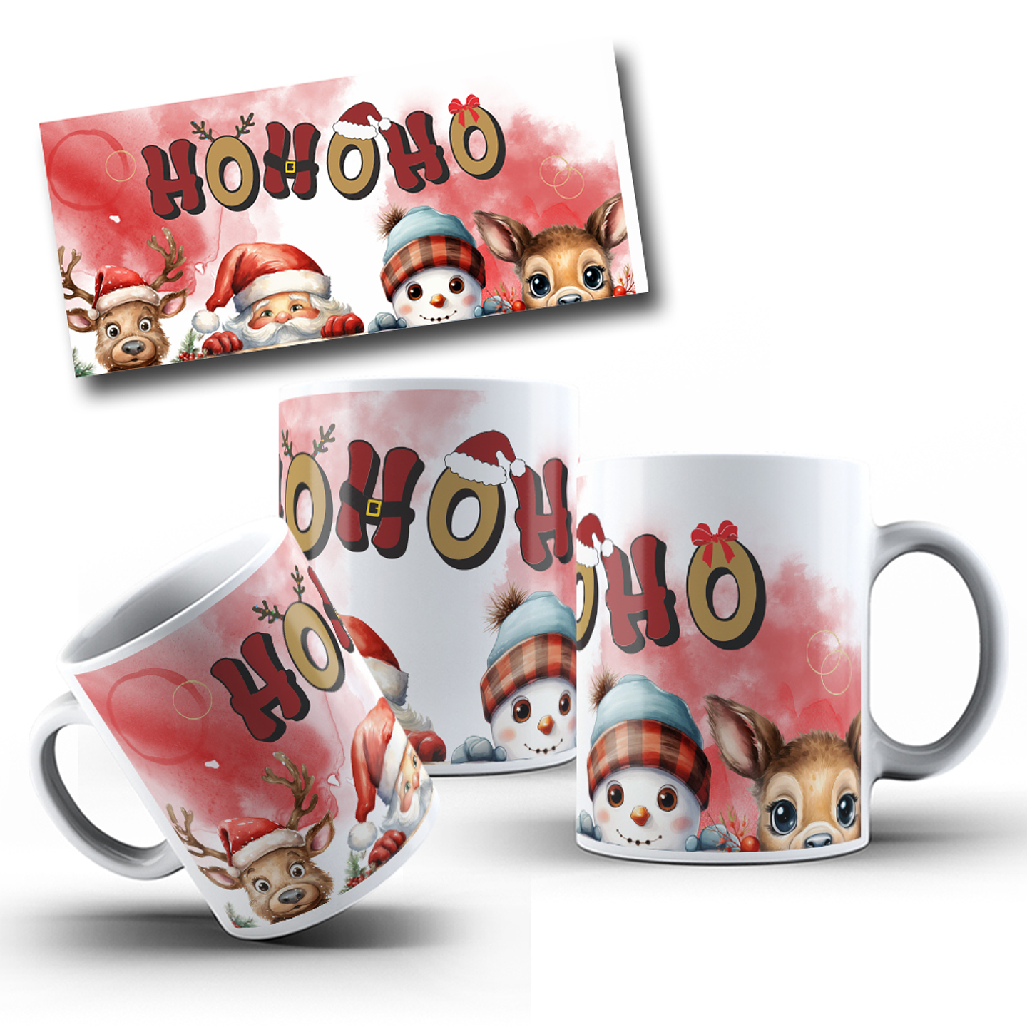10 Artes para Caneca Natal Papai Noel Arquivo em Jpg 2