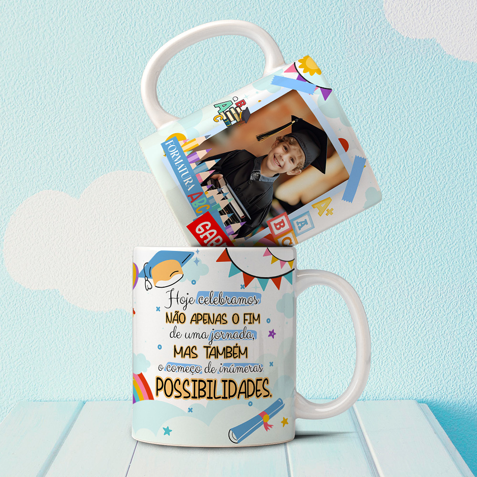 10 Artes para Caneca Formatura ABC Arquivo Editável 10