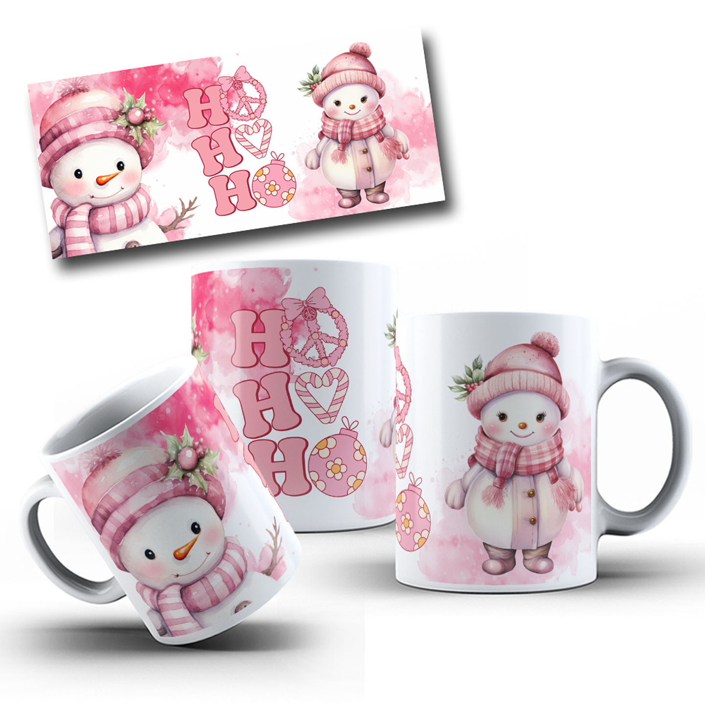 10 Artes para Caneca Natal Papai Noel Arquivo em Jpg 3