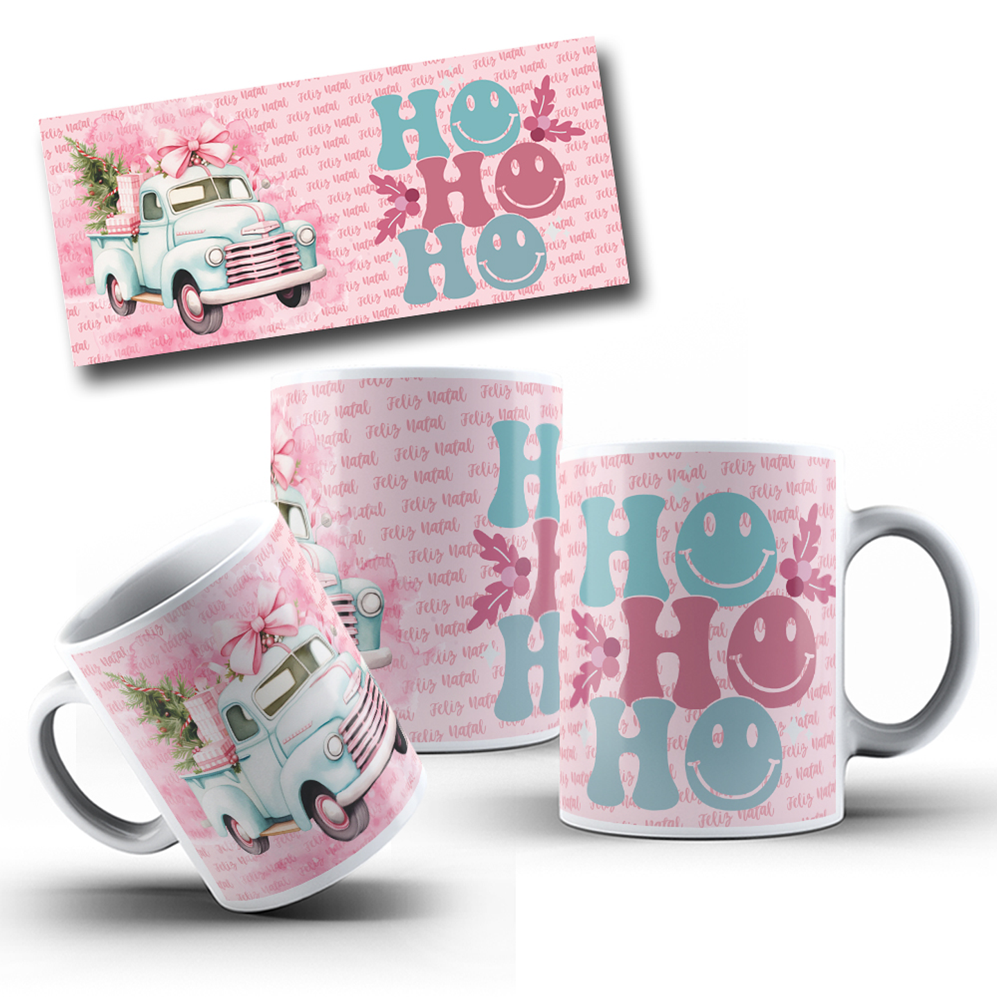10 Artes para Caneca Natal Papai Noel Arquivo em Jpg 5