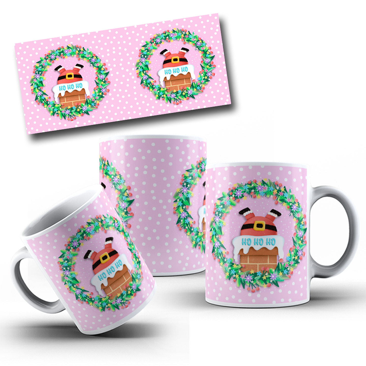 10 Artes para Caneca Natal Papai Noel Arquivo em Jpg 7
