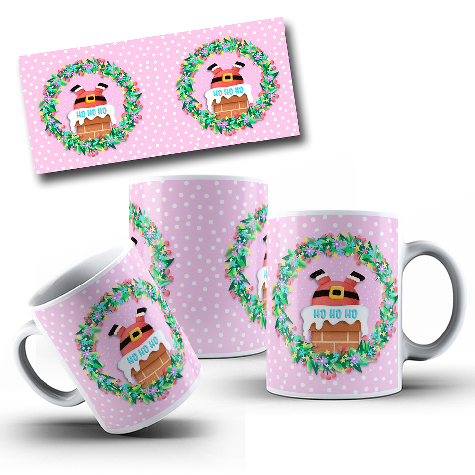 10 Artes para Caneca Natal Papai Noel Arquivo em Jpg 7