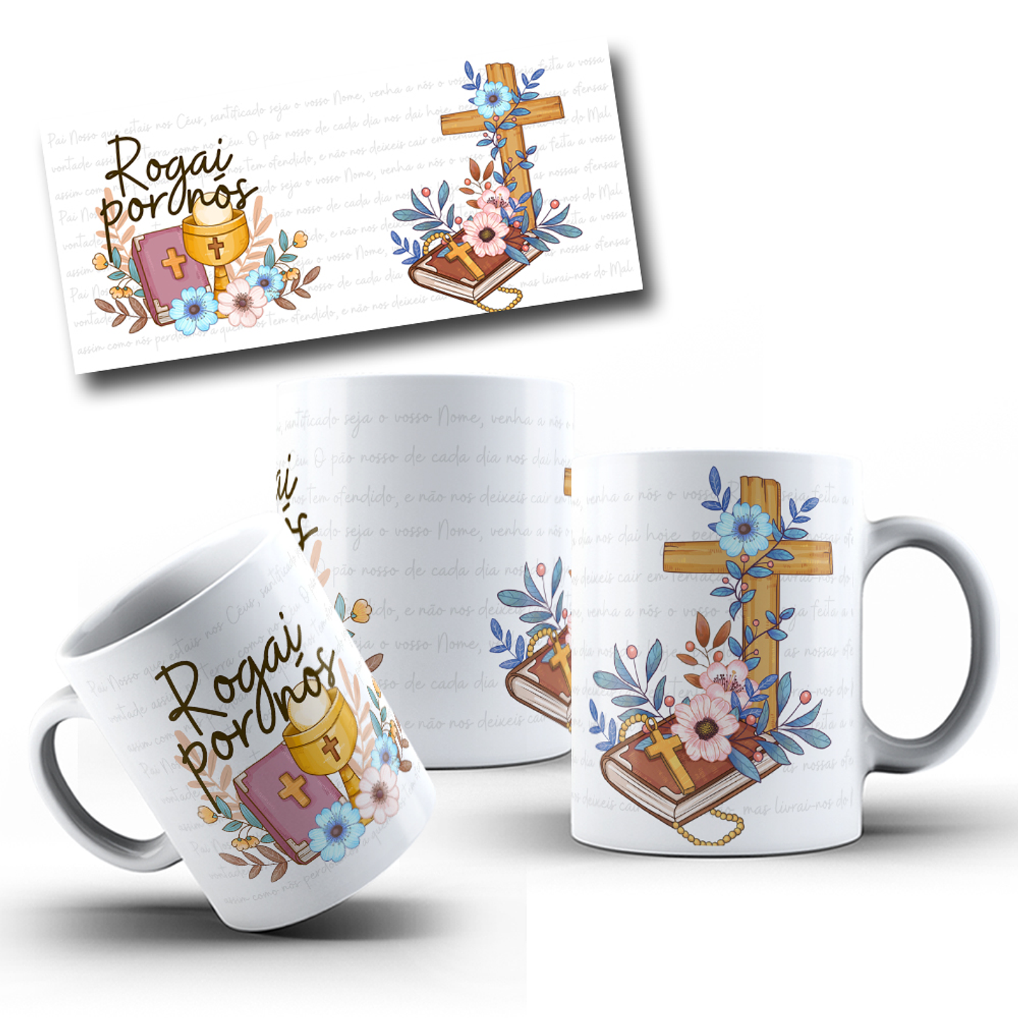 10 Artes para Caneca Santinhos Arquivo em Jpg 5