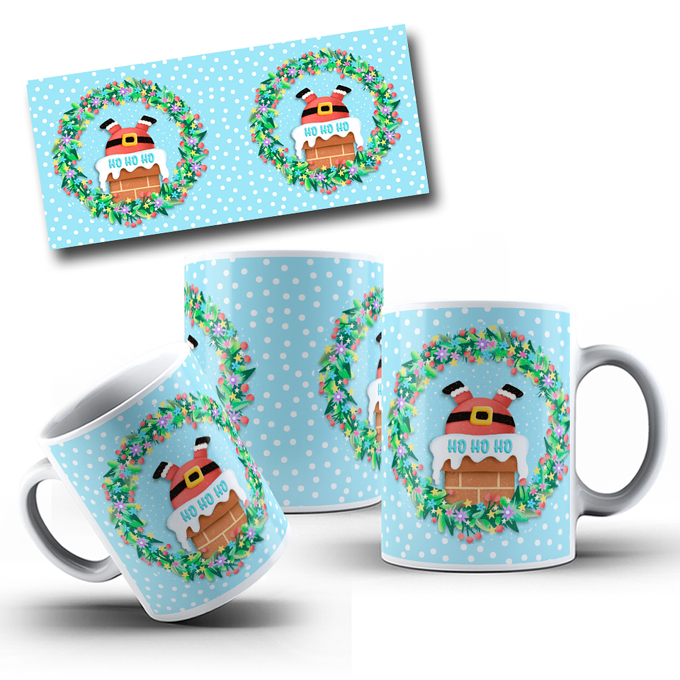 10 Artes para Caneca Natal Papai Noel Arquivo em Jpg 8