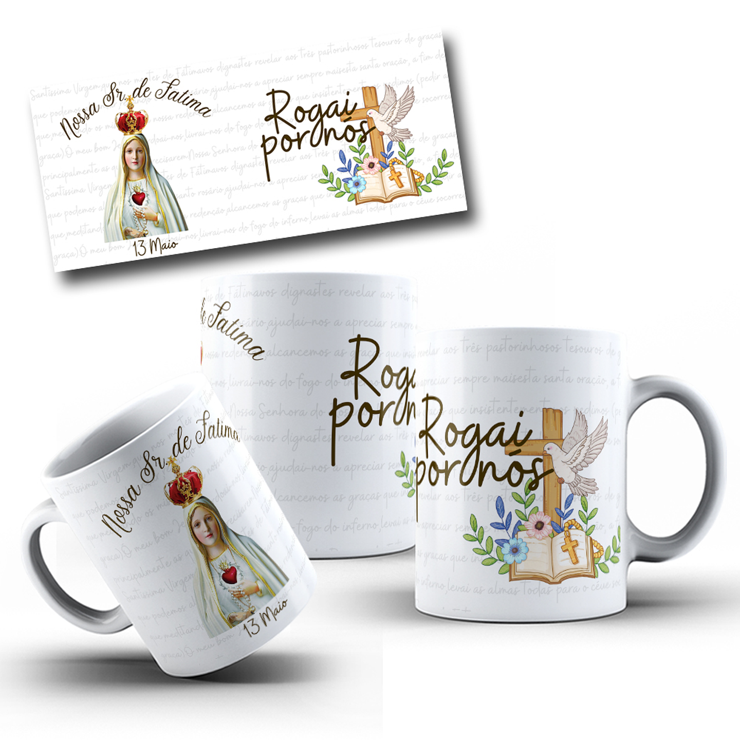 10 Artes para Caneca Santinhos Arquivo em Jpg 9