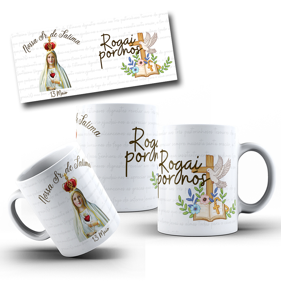 10 Artes para Caneca Santinhos Arquivo em Jpg 9