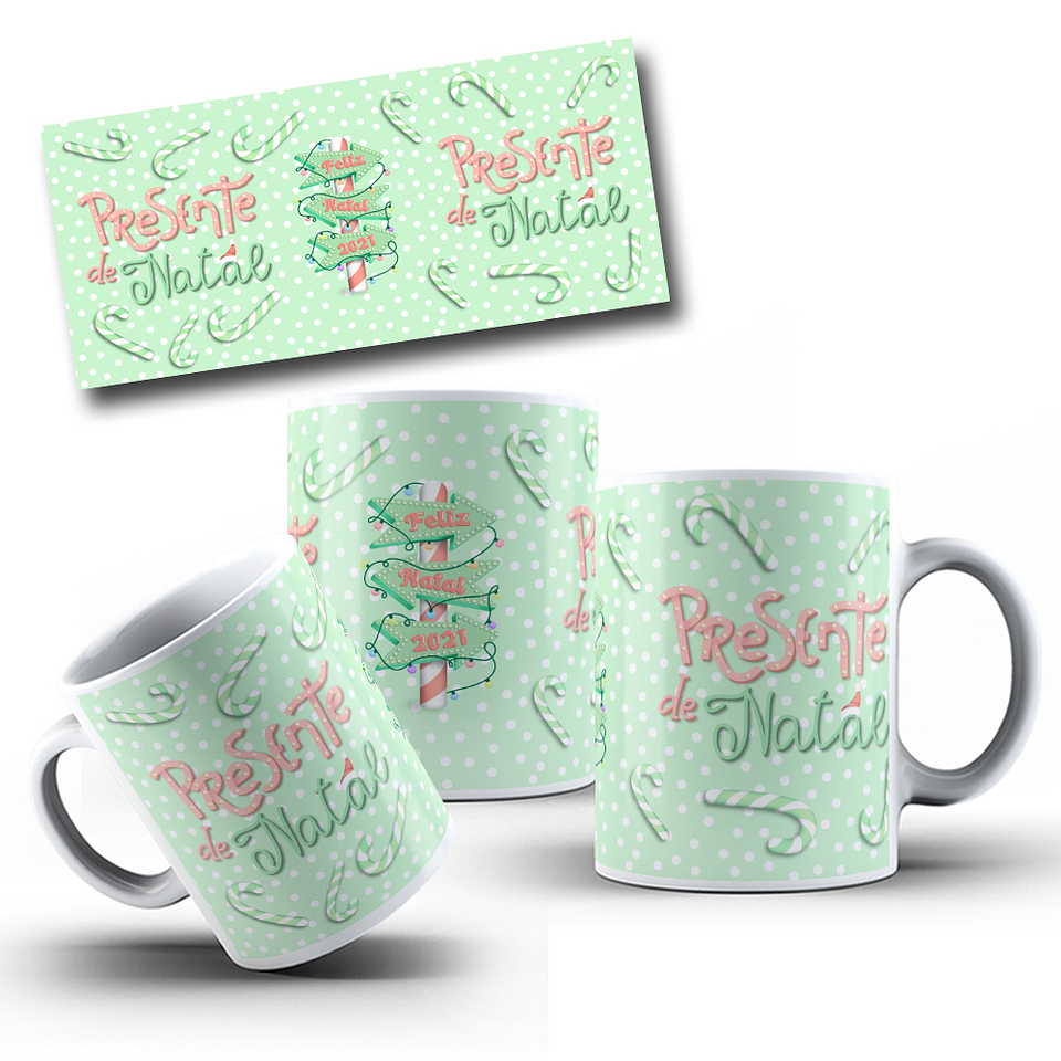 10 Artes para Caneca Natal Papai Noel Arquivo em Jpg 10