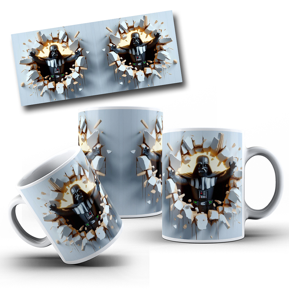 12 Artes para Caneca Personagens 3D Arquivo em Png 1