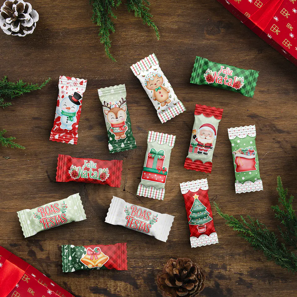 Arquivos de Corte Balinhas e Cards Natal em Pdf 5