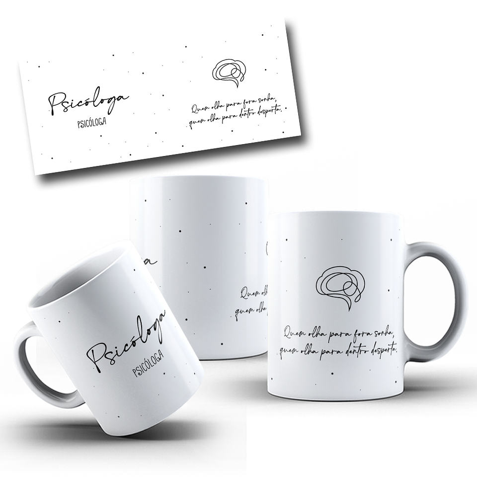 12 Artes para Caneca Profissões em Linhas Arquivo Png  5