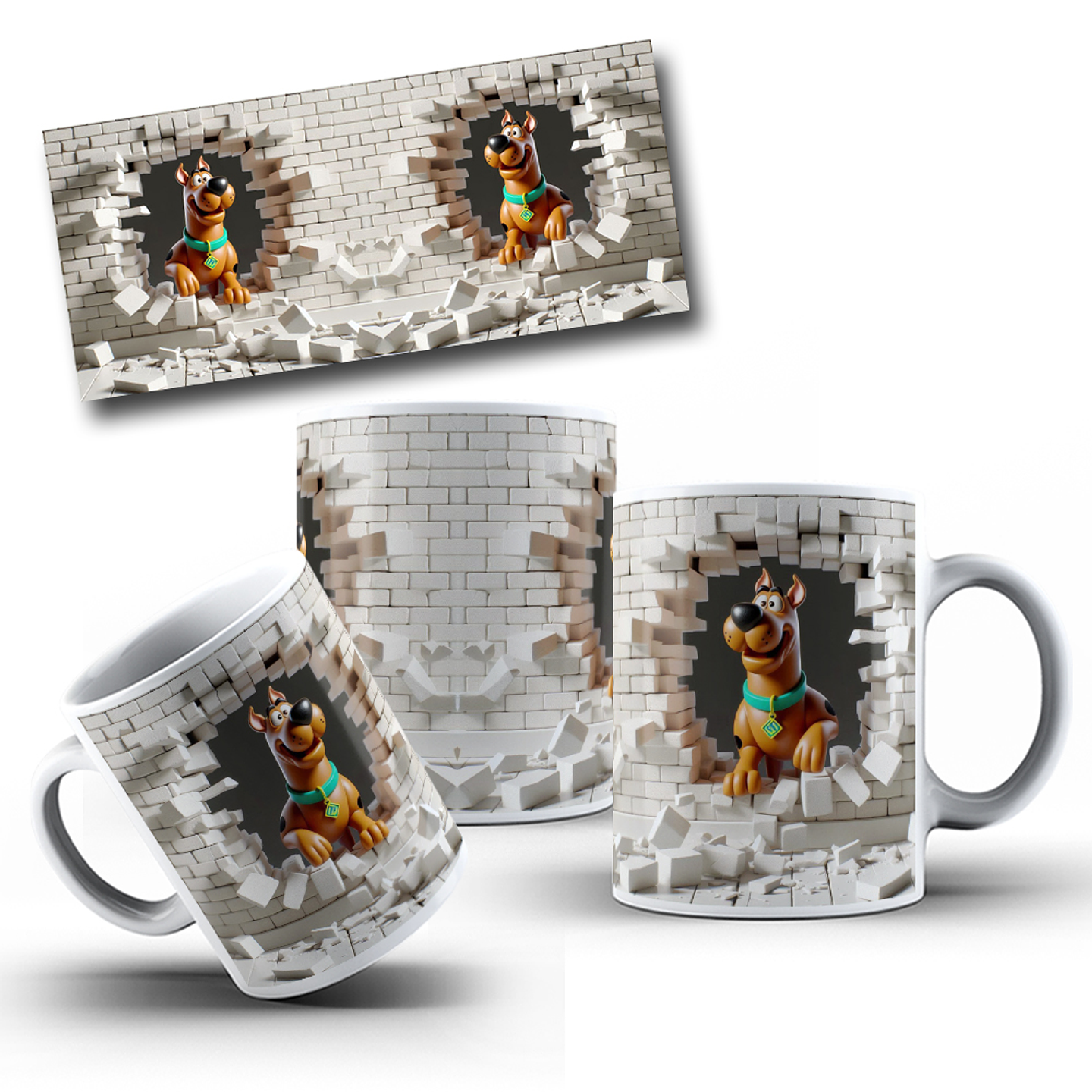 12 Artes para Caneca Personagens 3D Arquivo em Png 8