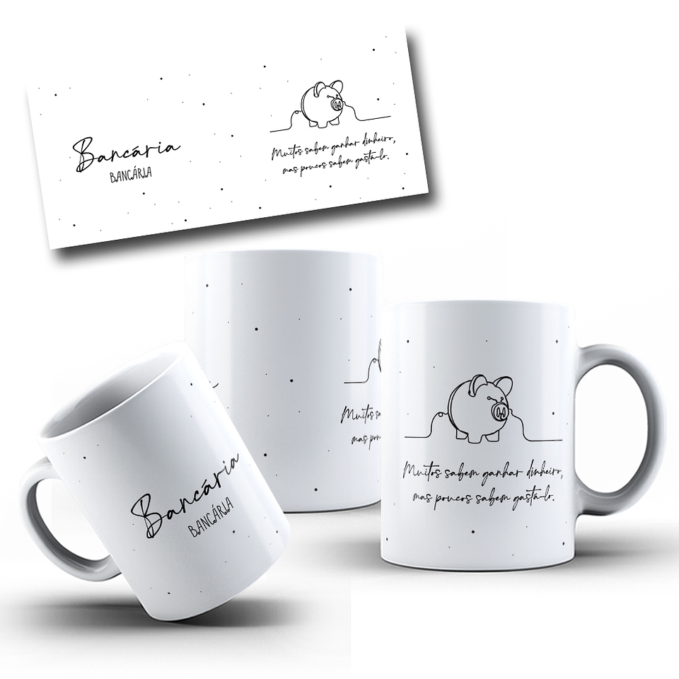 12 Artes para Caneca Profissões em Linhas Arquivo Png  6