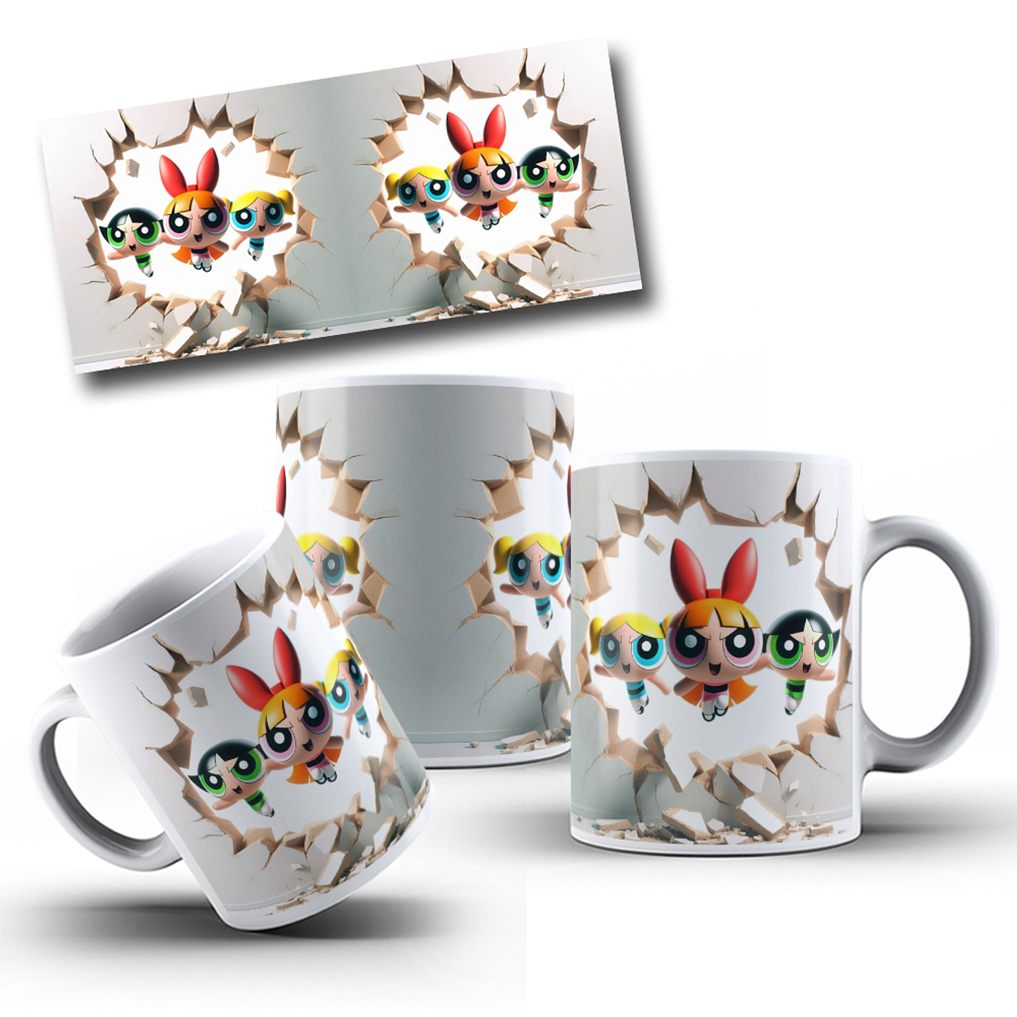 12 Artes para Caneca Personagens 3D Arquivo em Png 9