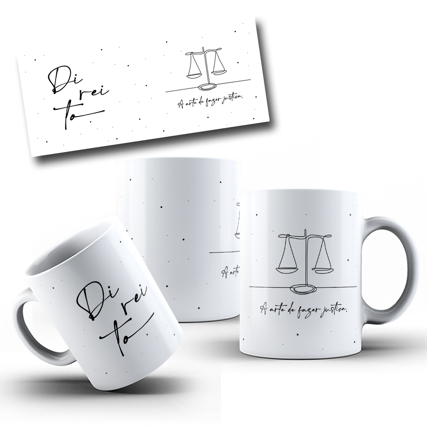 12 Artes para Caneca Profissões em Linhas Arquivo Png  7