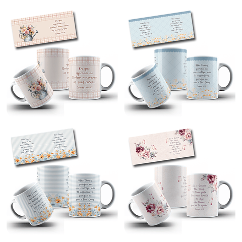 14 Artes para Caneca Versiculos Biblícos Arquivo Png  