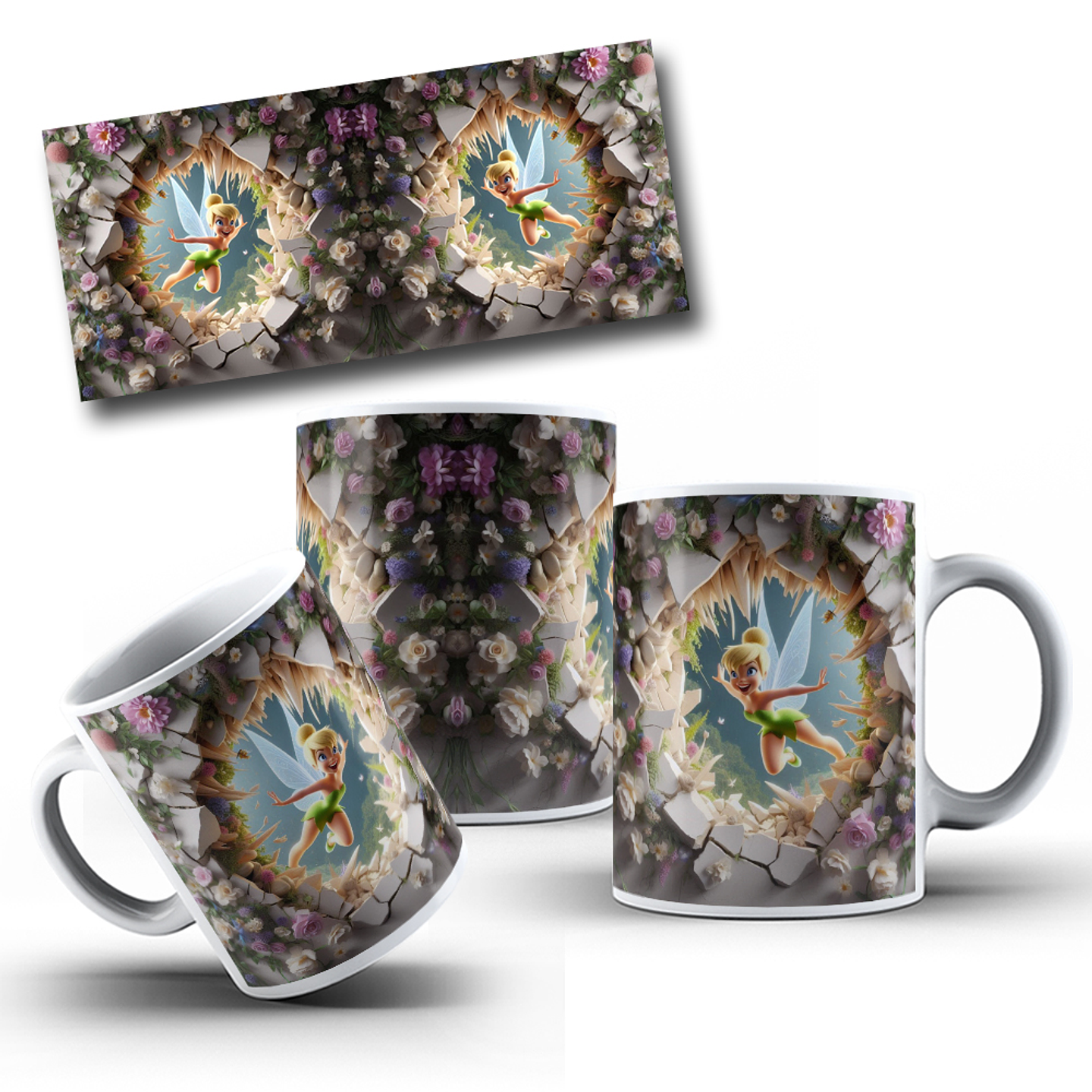 12 Artes para Caneca Personagens 3D Arquivo em Png 11