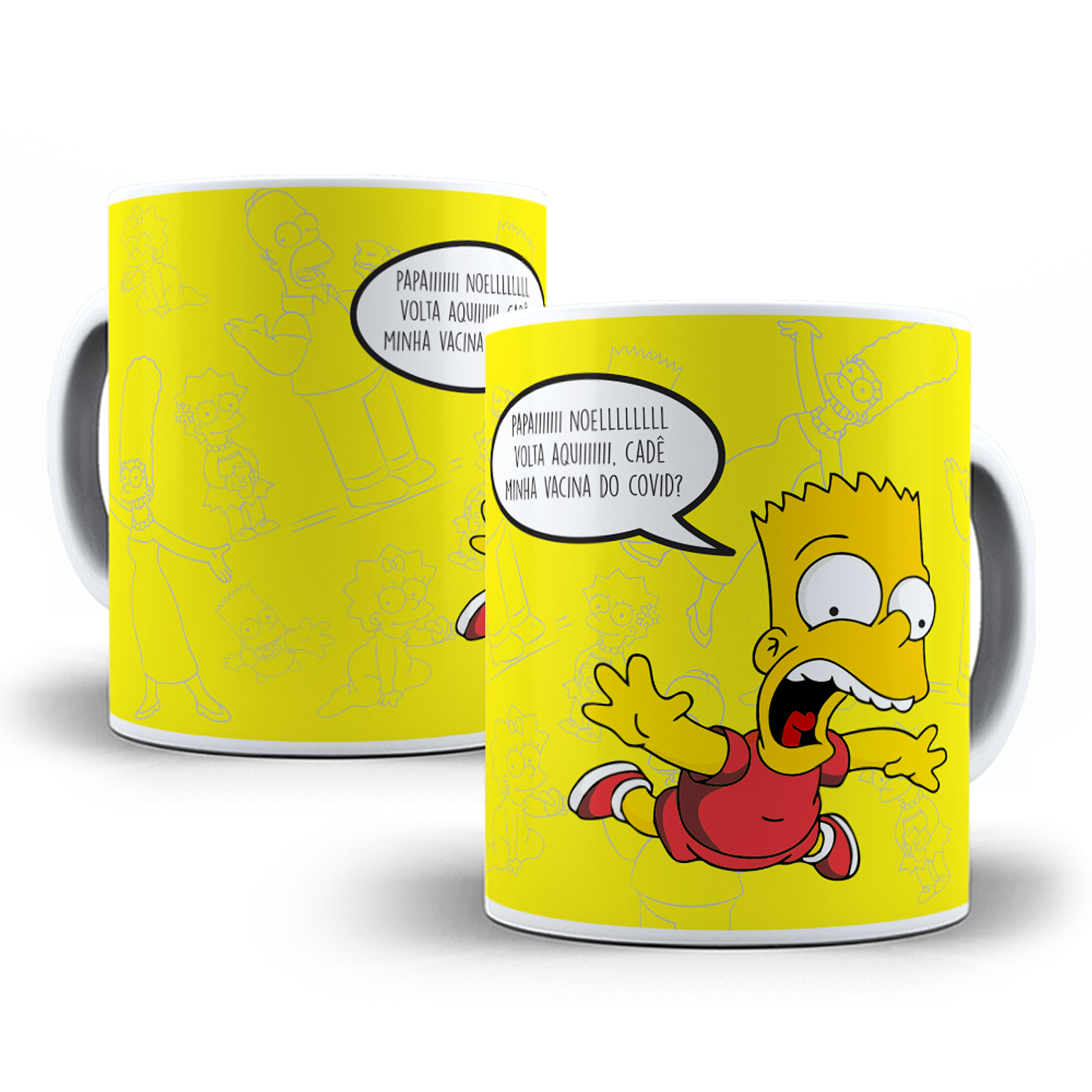 10 Artes para Caneca Natal Simpsons Arquivo Editável  6
