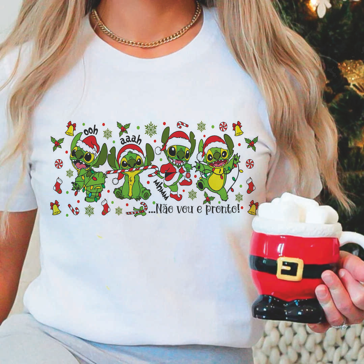 15 Artes para Caneca Stitch Natal Arquivo Editável 2