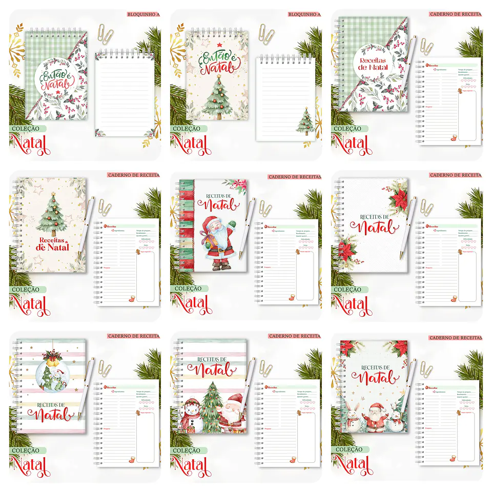 Combo Artes Natal Caneca, Bloquinhos e Outros em Pdf 3