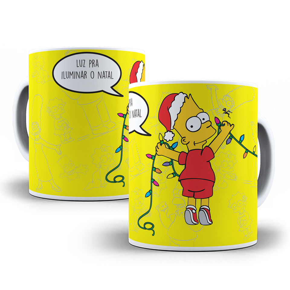 10 Artes para Caneca Natal Simpsons Arquivo Editável  9