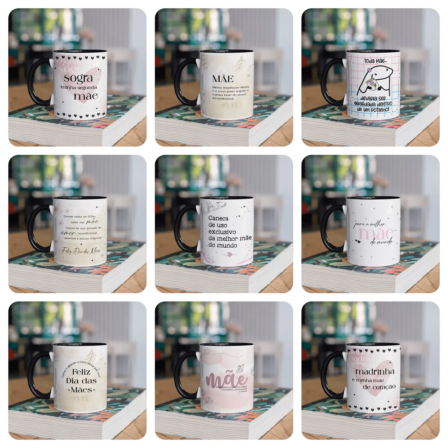 20 Artes para Caneca Dia das Mães Arquivo em Jpg 1