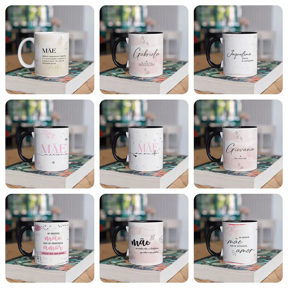 20 Artes para Caneca Dia das Mães Arquivo em Jpg 2