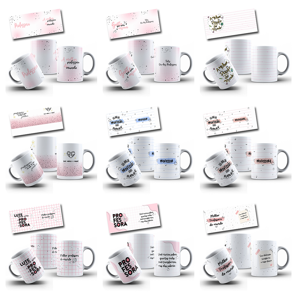25 Artes para Caneca Dia dos Professores Arquivo em Jpg 2