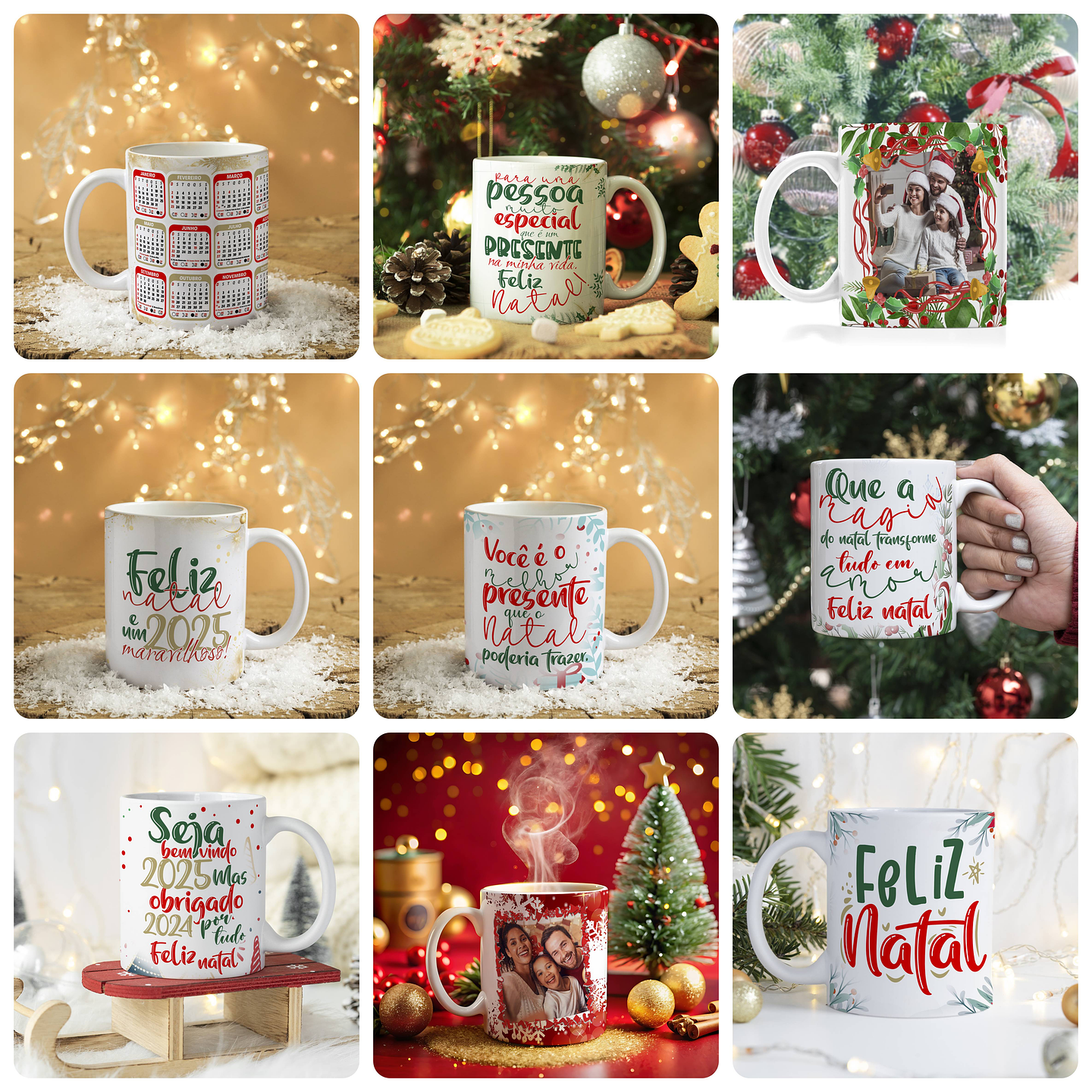 28 Artes para Caneca Natal Arquivo Editável 2