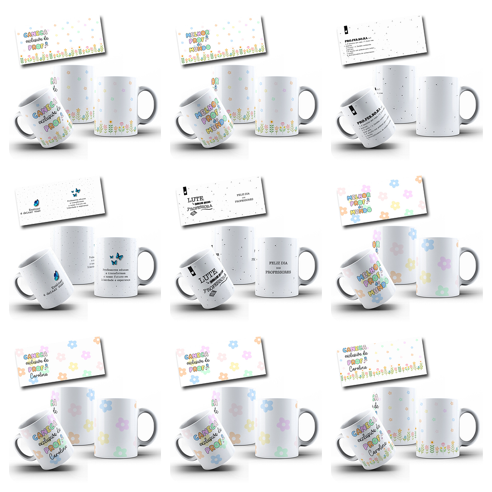 25 Artes para Caneca Dia dos Professores Arquivo em Jpg 3