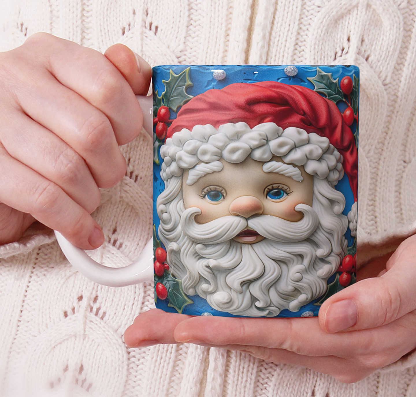 11 Artes para Caneca Natal Cute 3d Arquivo em Jpg 5