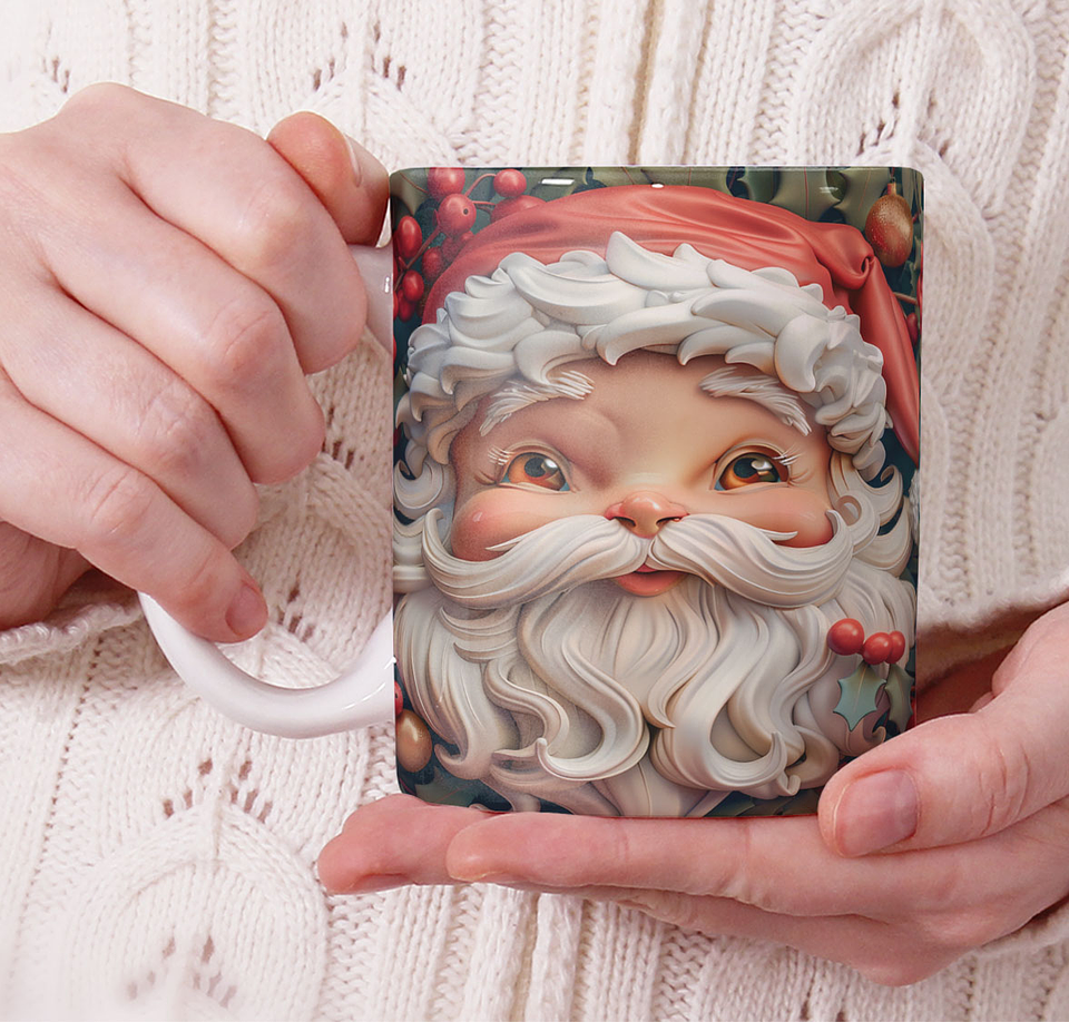 11 Artes para Caneca Natal Cute 3d Arquivo em Jpg 6