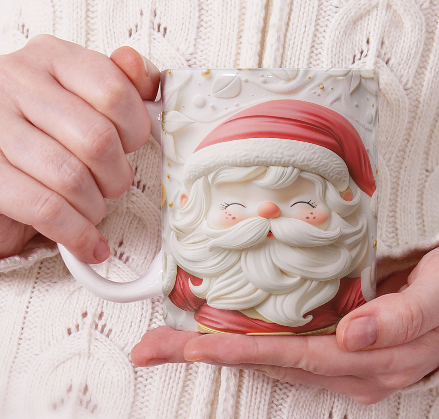 11 Artes para Caneca Natal Cute 3d Arquivo em Jpg 7