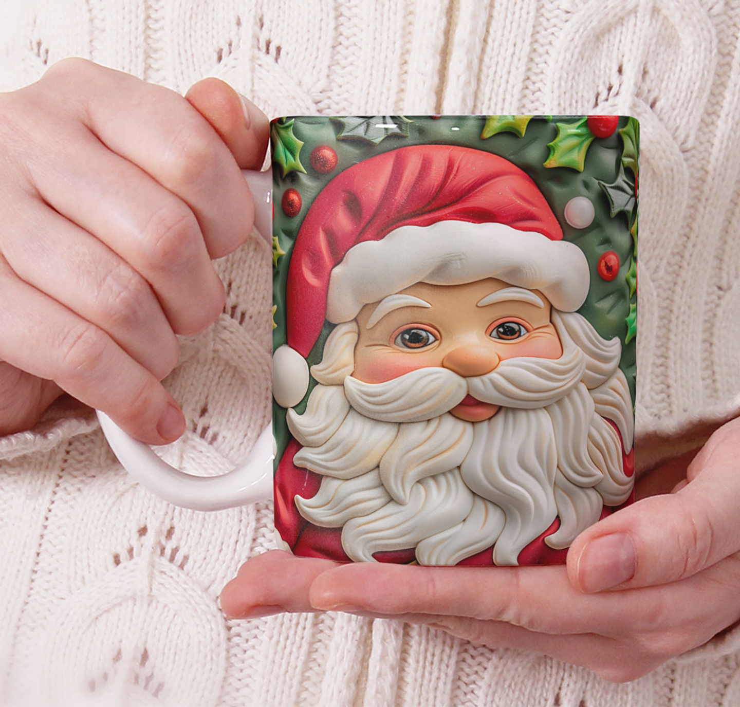 11 Artes para Caneca Natal Cute 3d Arquivo em Jpg 8