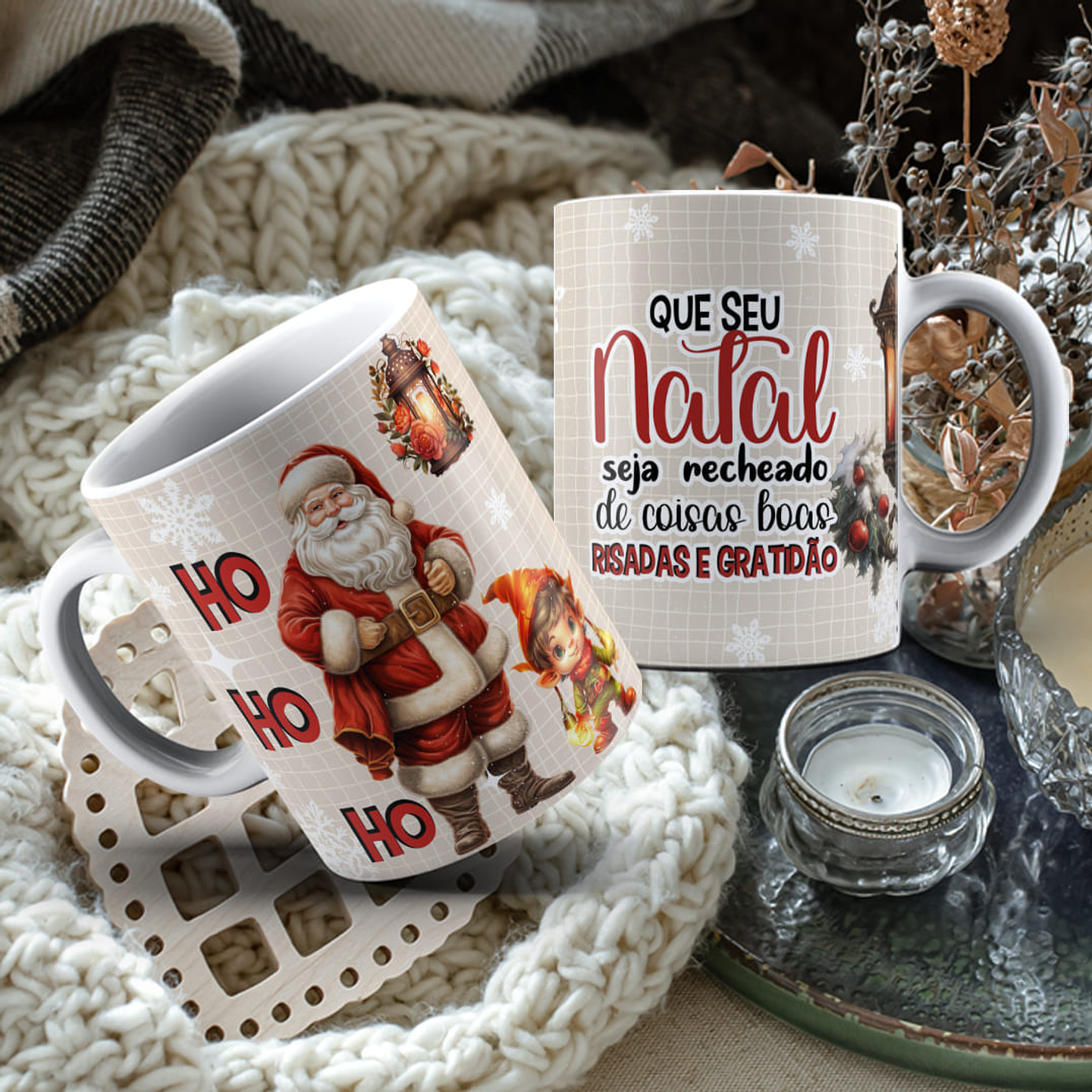 11 Artes para Caneca Natal Arquivo Editável 3