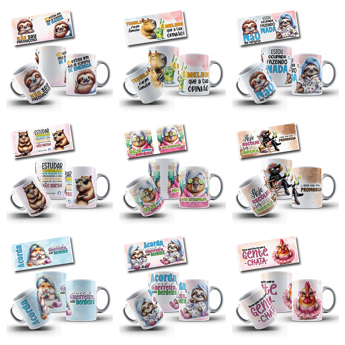 49  Artes para Caneca Capivara Frases Arquivo em Jpg   5