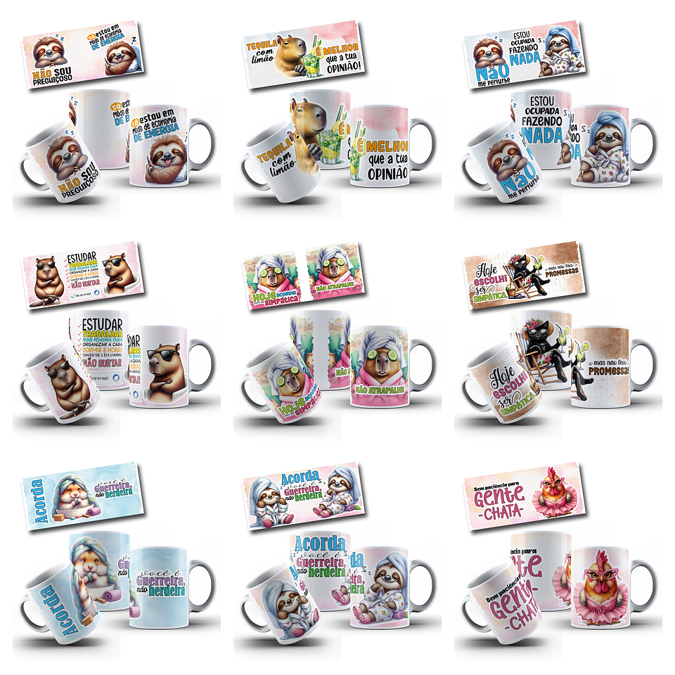 49  Artes para Caneca Capivara Frases Arquivo em Jpg   5