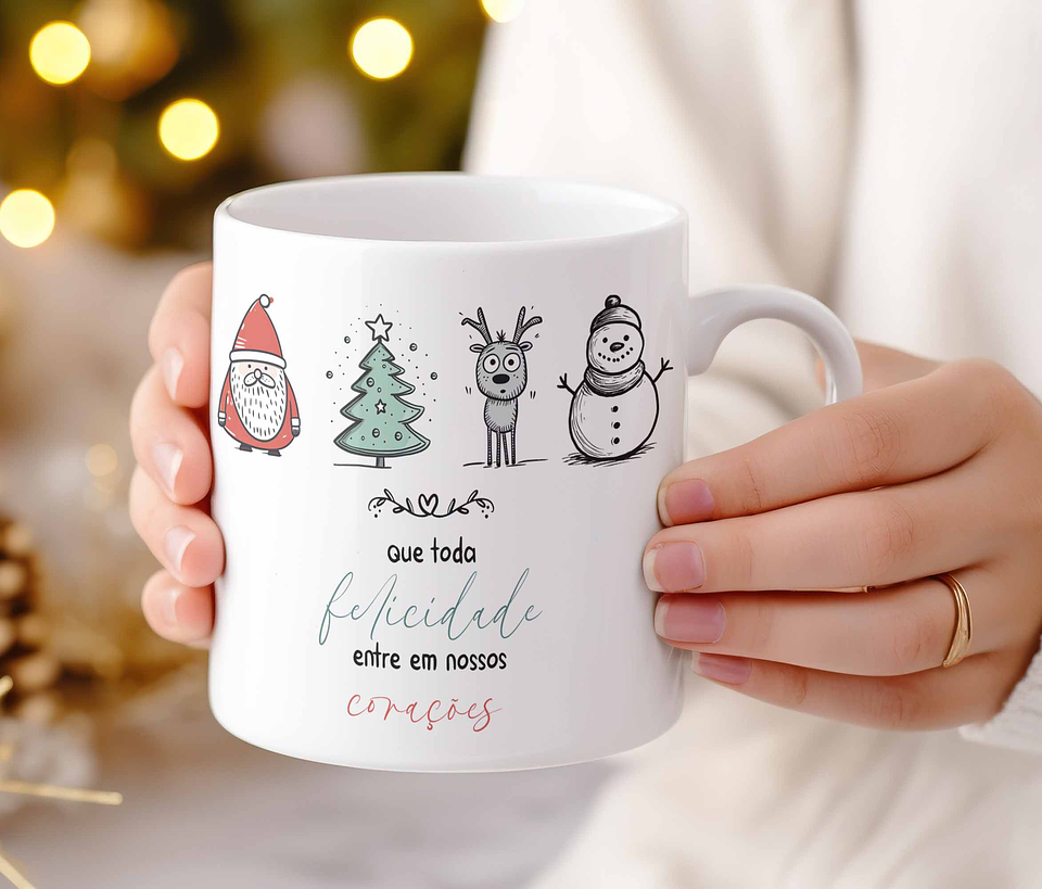 12 Artes para Caneca Natal Minimalista Arquivo Editável 5