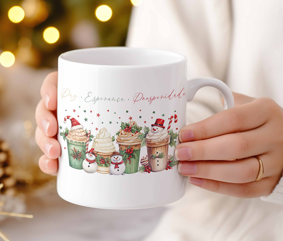 12 Artes para Caneca Natal Minimalista Arquivo Editável 6