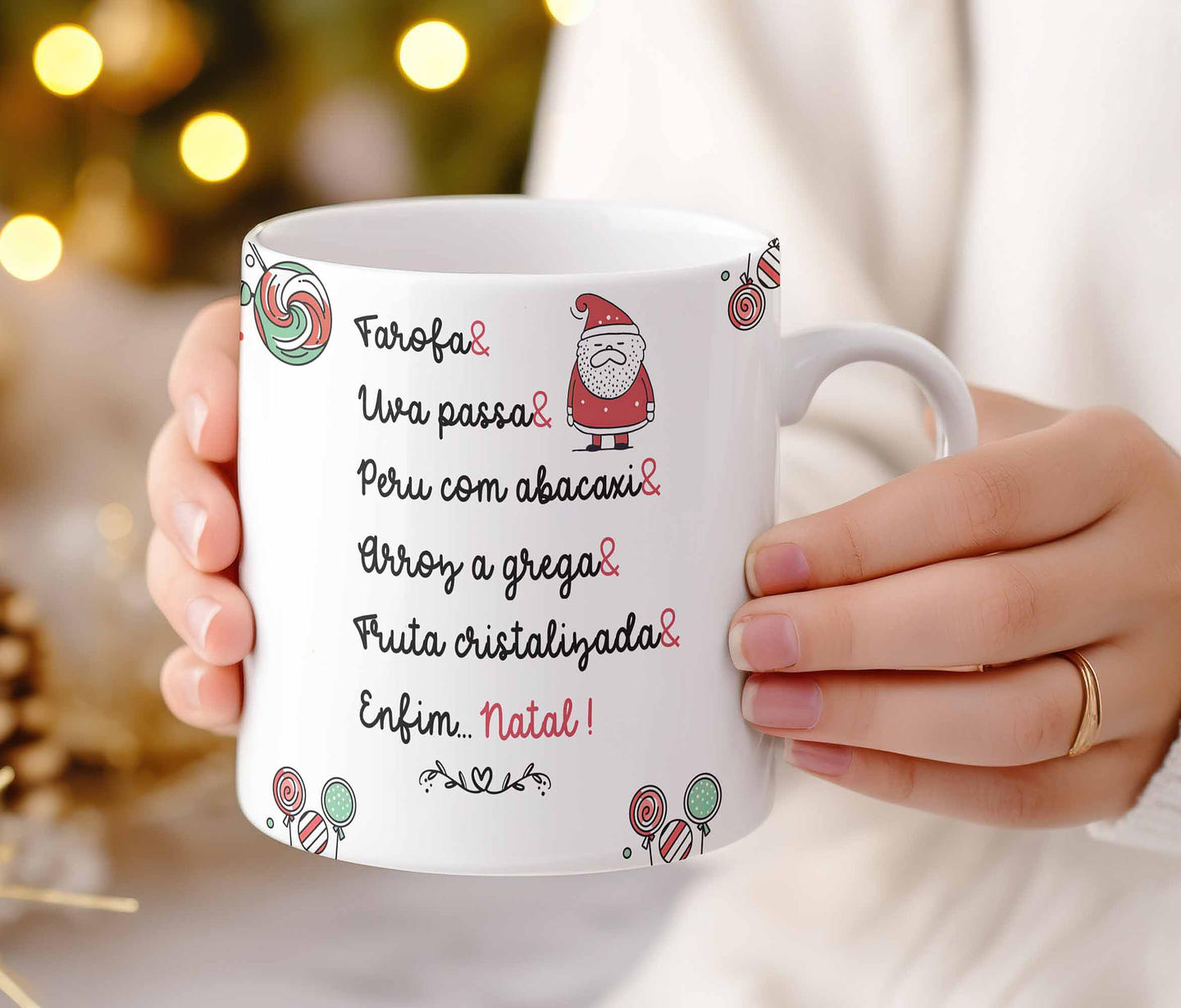 12 Artes para Caneca Natal Minimalista Arquivo Editável 8
