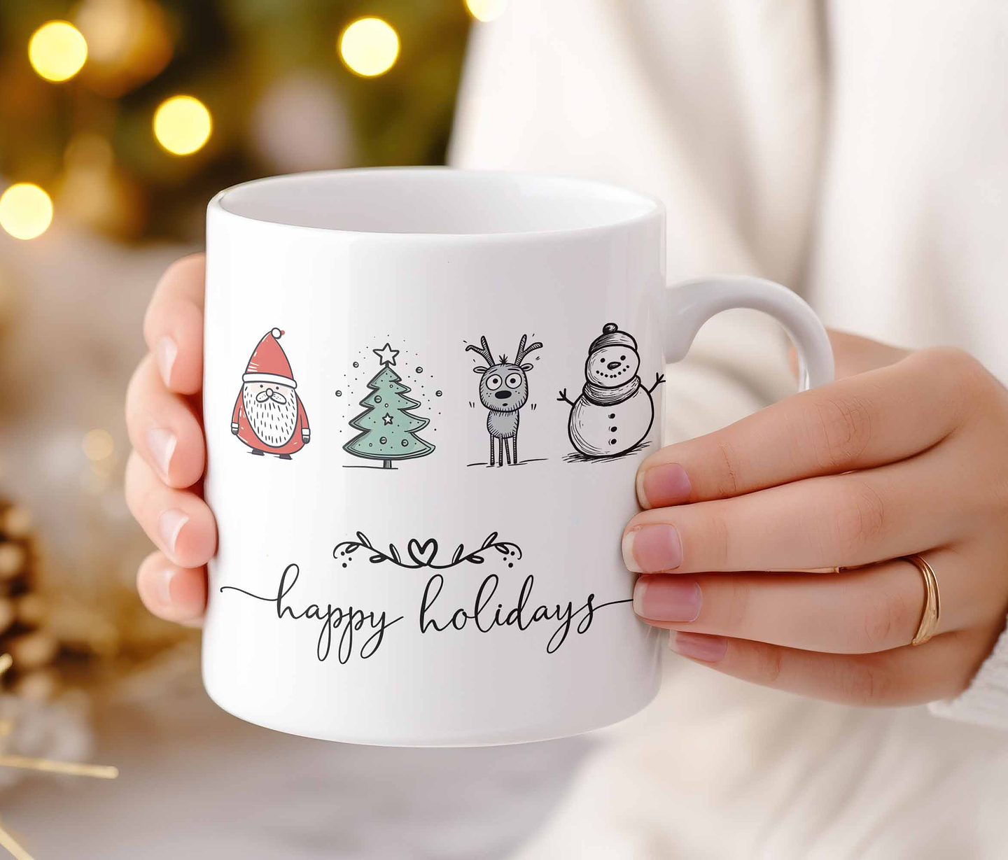 12 Artes para Caneca Natal Minimalista Arquivo Editável 9