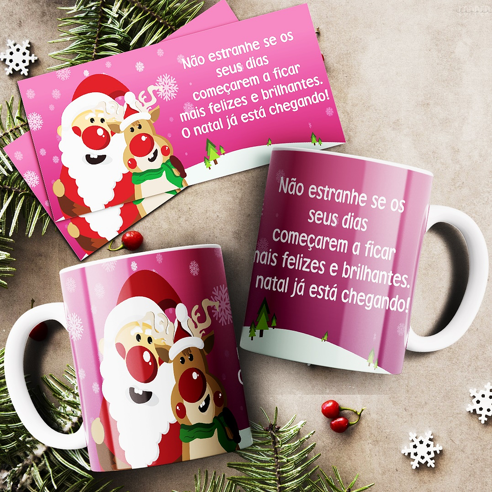 20 Artes para Caneca Natal Arquivo Editável  4