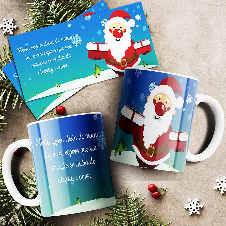 20 Artes para Caneca Natal Arquivo Editável  5