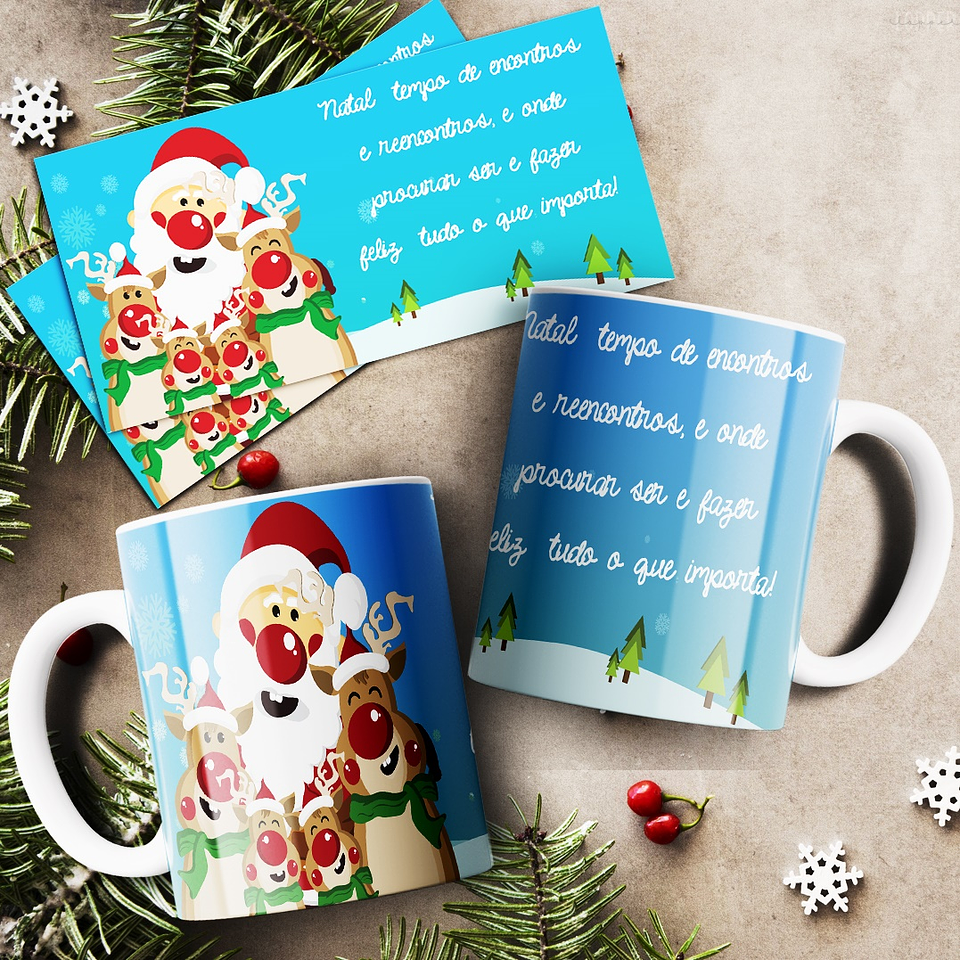 20 Artes para Caneca Natal Arquivo Editável  6