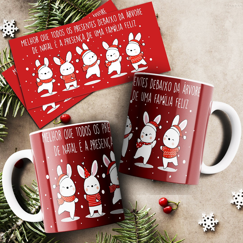 20 Artes para Caneca Natal Arquivo Editável  10